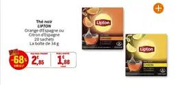 Coccinelle Supermarché LIPTON Thé noir offre