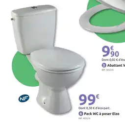 Mr Bricolage Pack wc à poser elzo offre