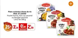 Coccinelle Supermarché PAUL ET LOUISE Plats cuisinés à base de riz offre