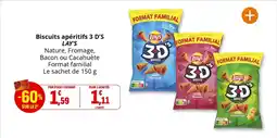 Coccinelle Supermarché LAY'S 3 D'S Biscuits apéritifs offre