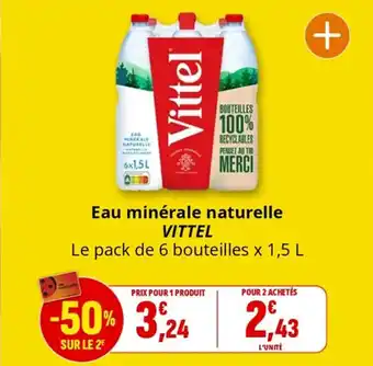 Coccinelle Supermarché VITTEL Eau minérale naturelle offre