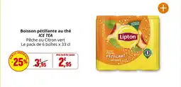 Coccinelle Supermarché ICE TEA Boisson pétillante au thé offre