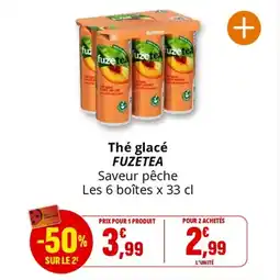 Coccinelle Supermarché FUZETEA Thé glacé offre