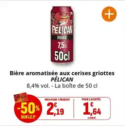 Coccinelle Supermarché PÉLICAN Bière aromatisée aux cerises griottes offre