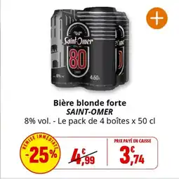 Coccinelle Supermarché SAINT-OMER Bière blonde forte offre