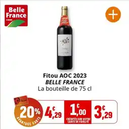 Coccinelle Supermarché BELLE FRANCE Fitou AOC 2023 offre