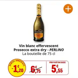 Coccinelle Supermarché PERLINO Vin blanc effervescent Prosecco extra dry offre