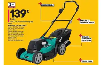 ALDI Tondeuse Sur Batterie Ferrex offre