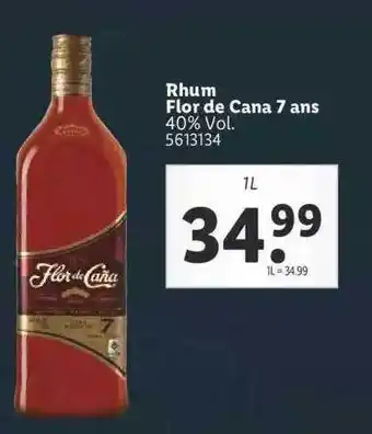 Lidl Rhum Flor De Cana 7 Ans offre