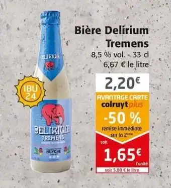 Colruyt Bière Delirium Tremens offre