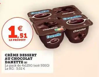 Utile DANETTE Crème dessert au chocolat offre