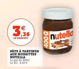Utile NUTELLA Pâte à tartiner aux noisettes offre