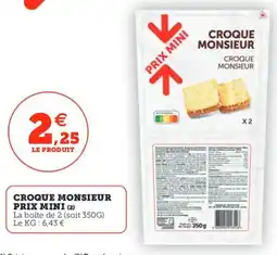 Utile Croque monsieur offre