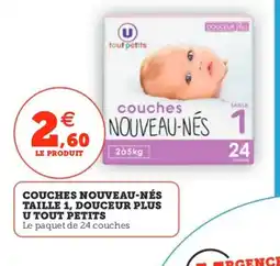 Utile Couches nouveau-nés taille 1, douceur plus u tout petits offre