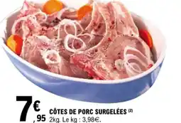E.Leclerc Côtes de porc surgelées offre