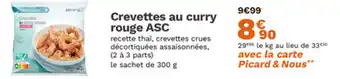 Picard Crevettes au curry rouge ASC offre