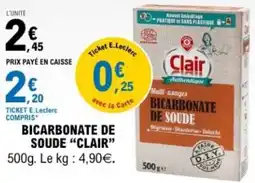E.Leclerc Bicarbonate de soude clair offre