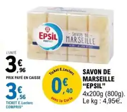 E.Leclerc Savon de marseille epsil offre