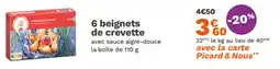 Picard 6 beignets de crevette offre