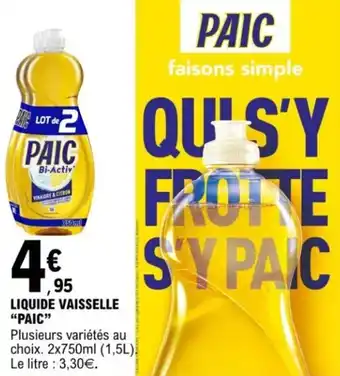 E.Leclerc Liquide vaisselle paic offre