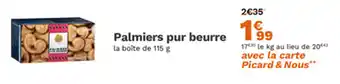Picard Palmiers pur beurre offre