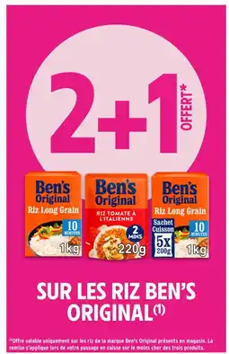 Intermarché Contact BEN'S ORIGINAL Sur les riz offre