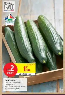 Intermarché Contact Concombre offre