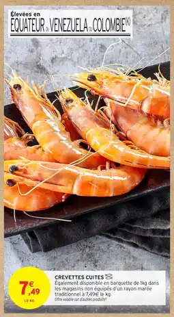 Intermarché Contact Crevettes cuites offre