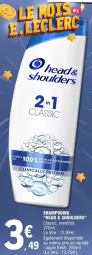 E.Leclerc Shampooing head & shoulders offre
