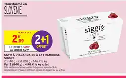 Intermarché Contact SIGGI'S Skyr à l'islandaise à la framboise offre