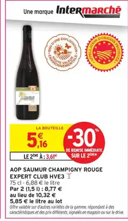 Intermarché Contact Aop saumur champigny rouge expert club hve3 offre