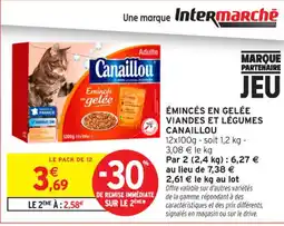 Intermarché Contact CANAILLOU Émincés en gelée viandes et légumes offre