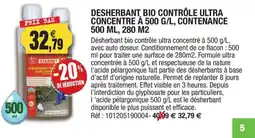 Outiror Desherbant bio contrôle ultra concentre à 500 g/l, contenance 500 ml, 280 m2 offre