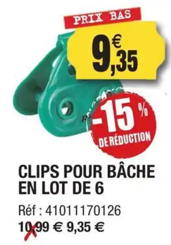 Outiror Clips pour bâche en lot de 6 offre