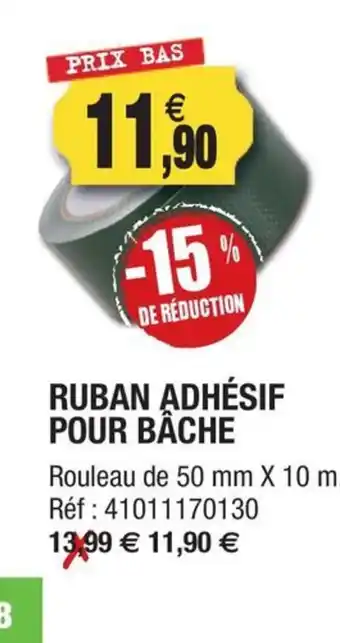 Outiror Ruban adhésif pour bache offre