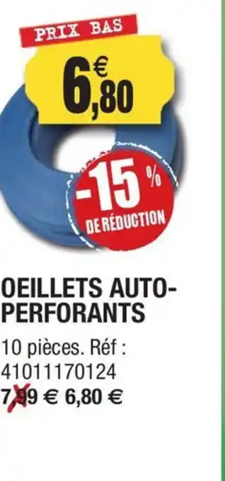 Outiror Oeillets auto- perforants offre
