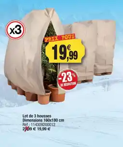 Outiror Lot de 3 housses offre