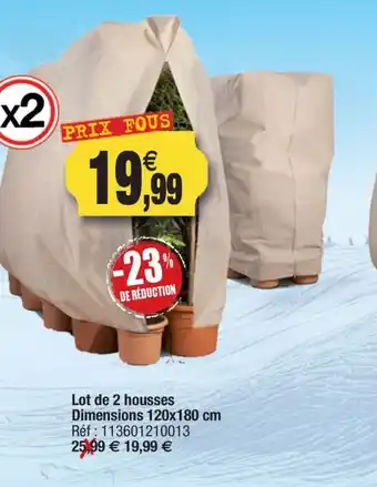 Outiror Lot de 2 housses Dimensions offre