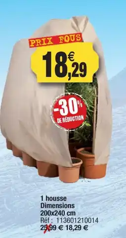 Outiror 1 housse Dimensions offre