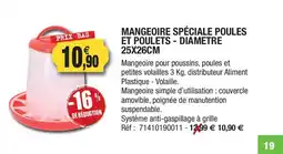 Outiror Mangeoire spéciale poules et poulets - diametre offre