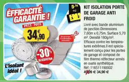 Outiror Kit isolation porte de garage anti froid offre