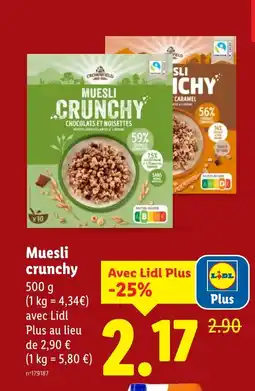 Lidl Muesli crunchy offre