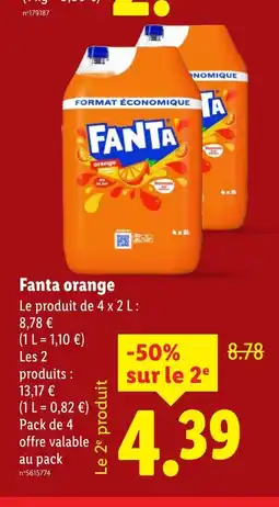 Lidl FANTA orange offre