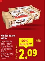 Lidl KINDER Bueno White offre