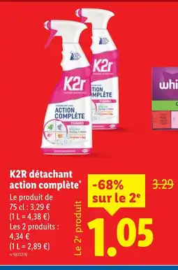 Lidl K2R détachant action complète offre