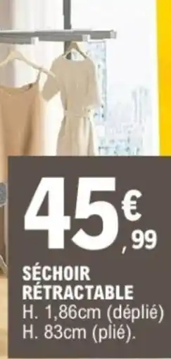 E.Leclerc Séchoir rétractable offre