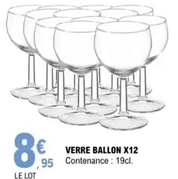 E.Leclerc Verre ballon x12 offre