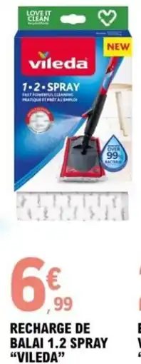 E.Leclerc Recharge de balai 1.2 spray vileda offre