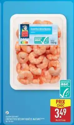 ALDI CREVETTES DÉCORTIQUÉES NATURE offre