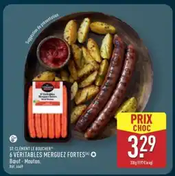 ALDI 6 VÉRITABLES MERGUEZ FORTES offre